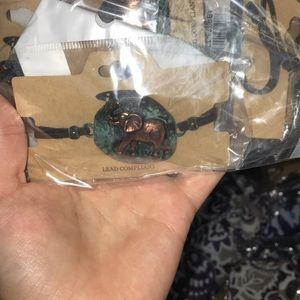 Elephant chord bracelet